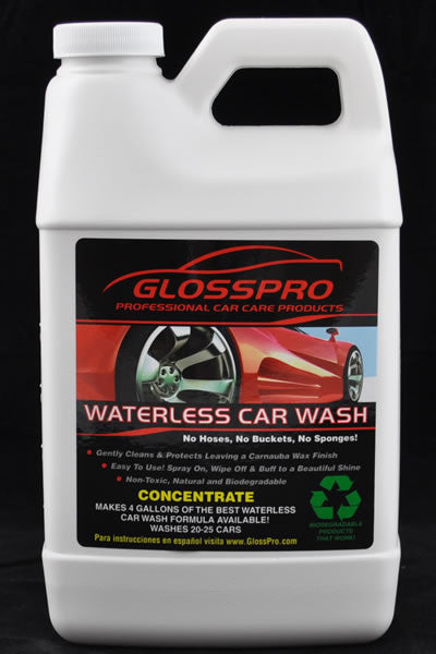 Glosspro "waterless" Car Wash - Half Gallon Concentrate - (20-25 Washes) ****FREE SHIPPING****