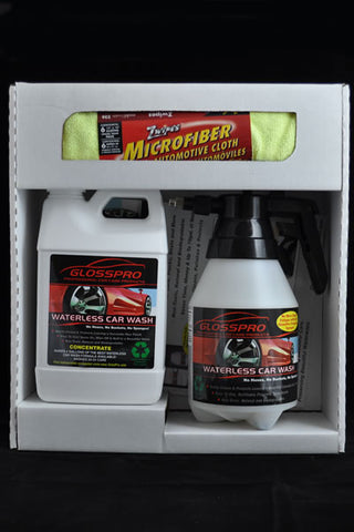 GlossPro EZ Wash "2in1" Waterless Wash&Wax Starter Kit (20-25 washes) **** FREE SHIPPING****
